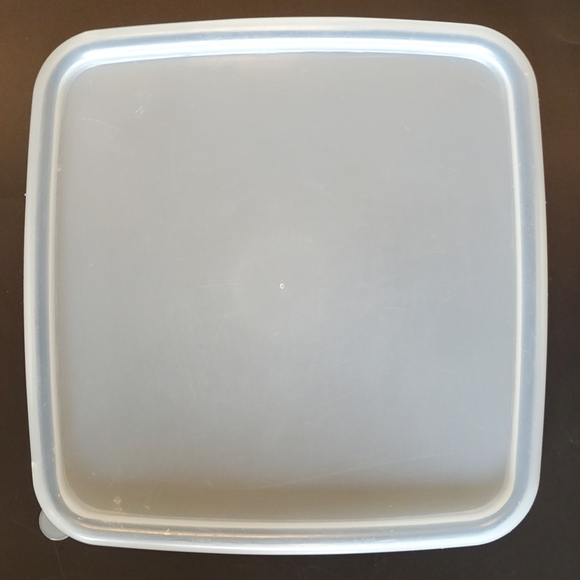 7" Square Blue Willow Metal Baker with Original Plastic Lid by Johnson Brothers - Picture 13 of 16